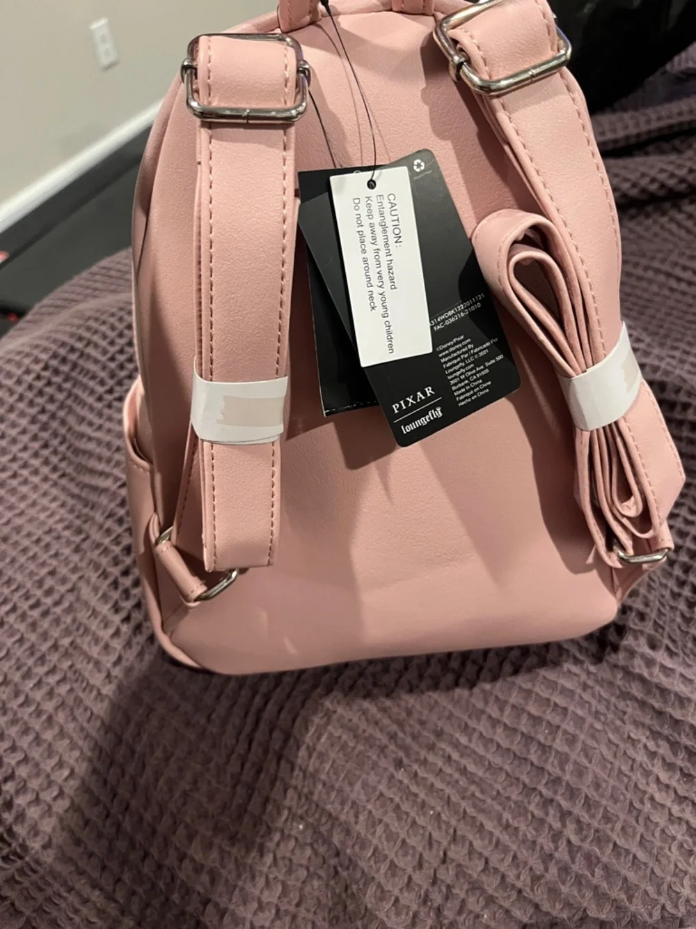 Pixar Up Couples Carl and Ellie Mini Backpack - Pastel Pink loungefly